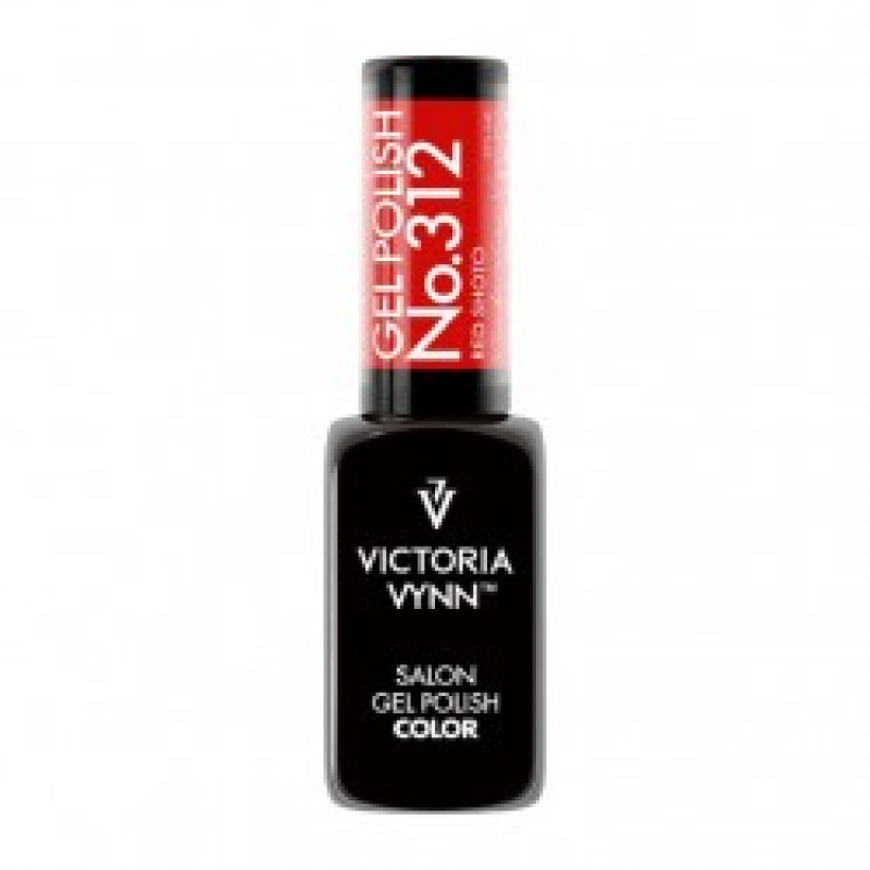 salon gel polish No.312 red shoto (TPO FREE, HEMA FREE, DI-HEMA  FREE)